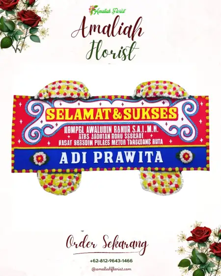 Papan Bunga Ucapan Selamat Mojogebang